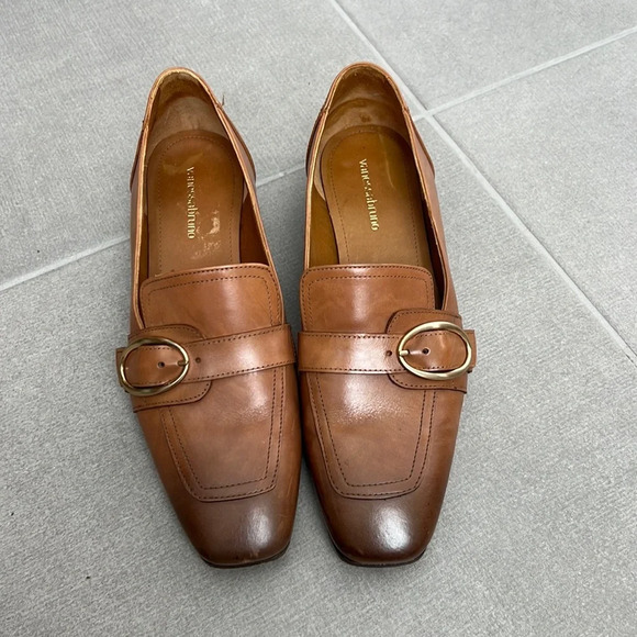 Vanessa Bruno Brown leather shoes made in Italy size 39 VGUC - Picture 1 of 10